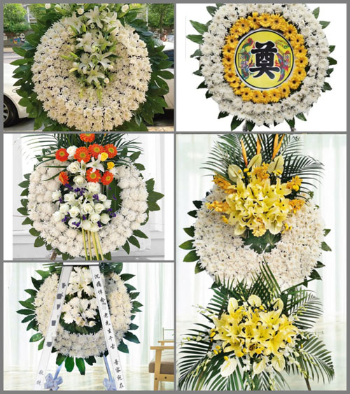 山东青岛平度市仁兆镇东仁兆村花圈速递